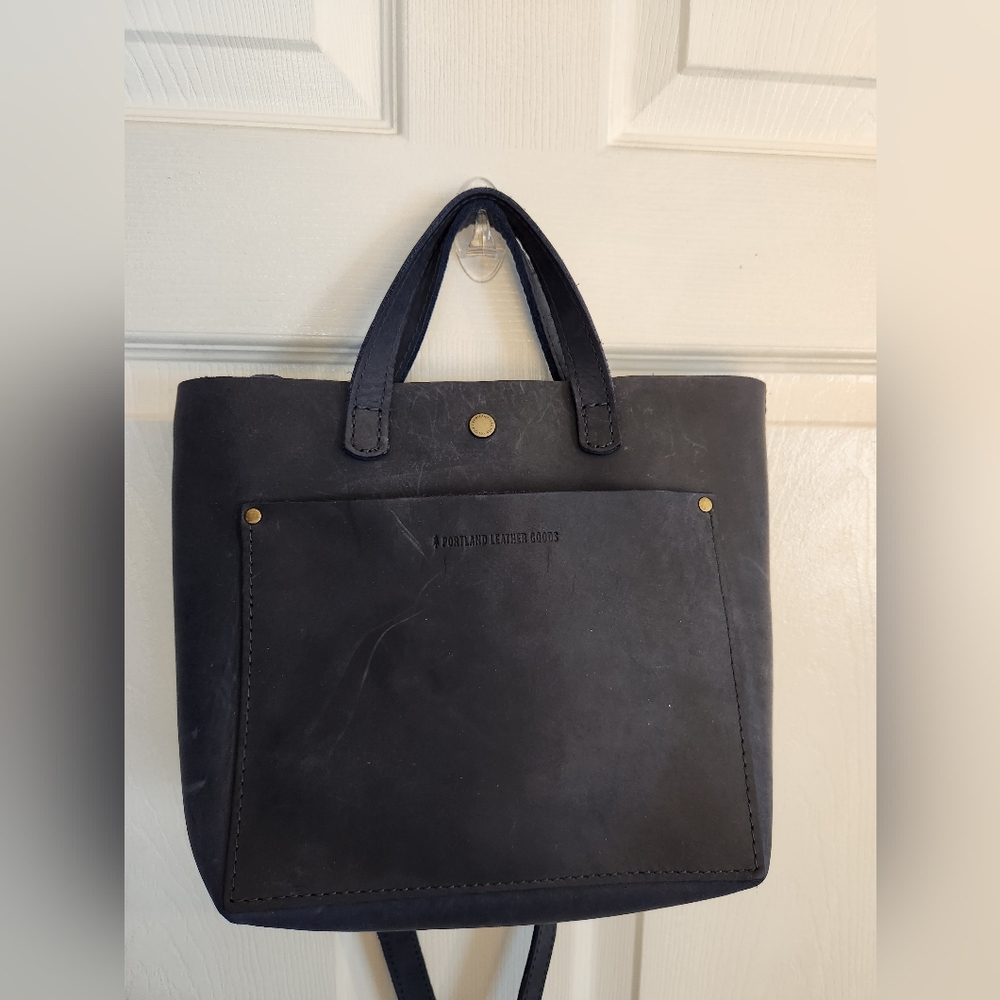 Portland leather AP small crossbody tote bag